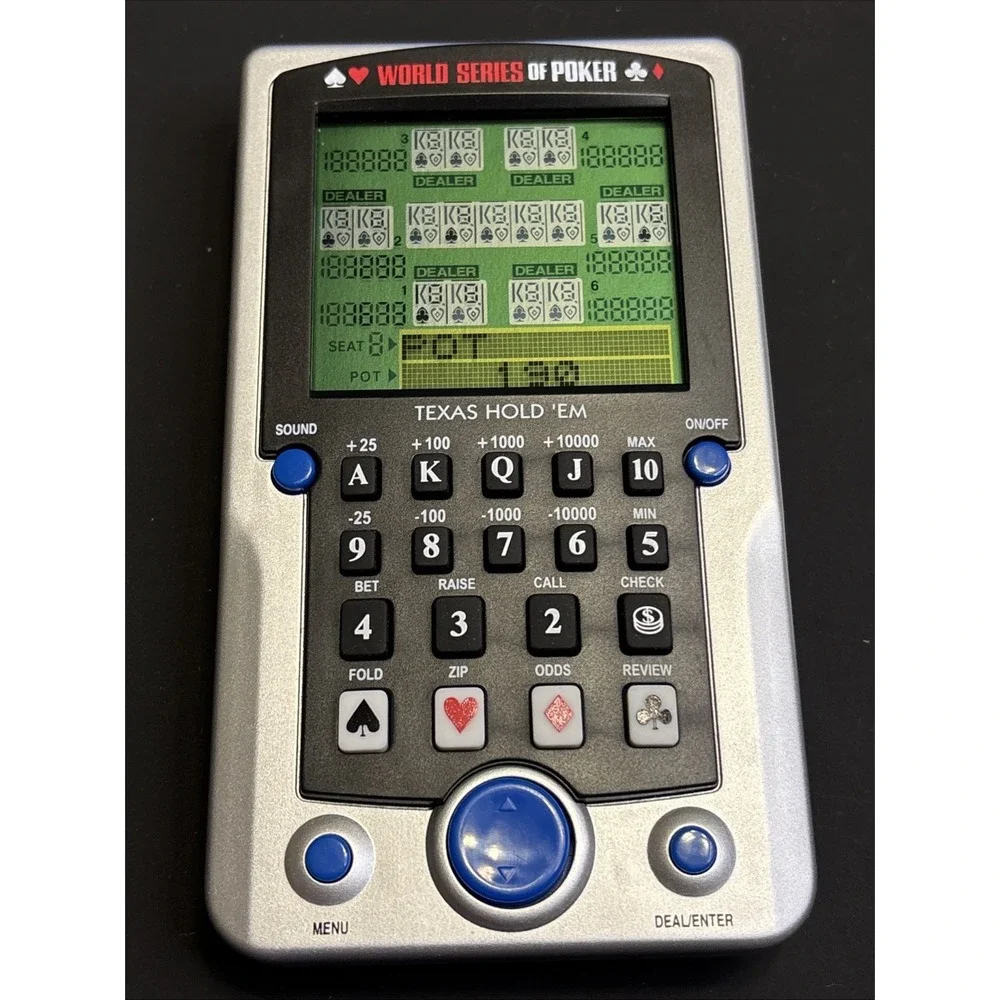 Lot 2 Handheld Electronic Poker Games Radica Draw Poker WSOP Texas Hold'em